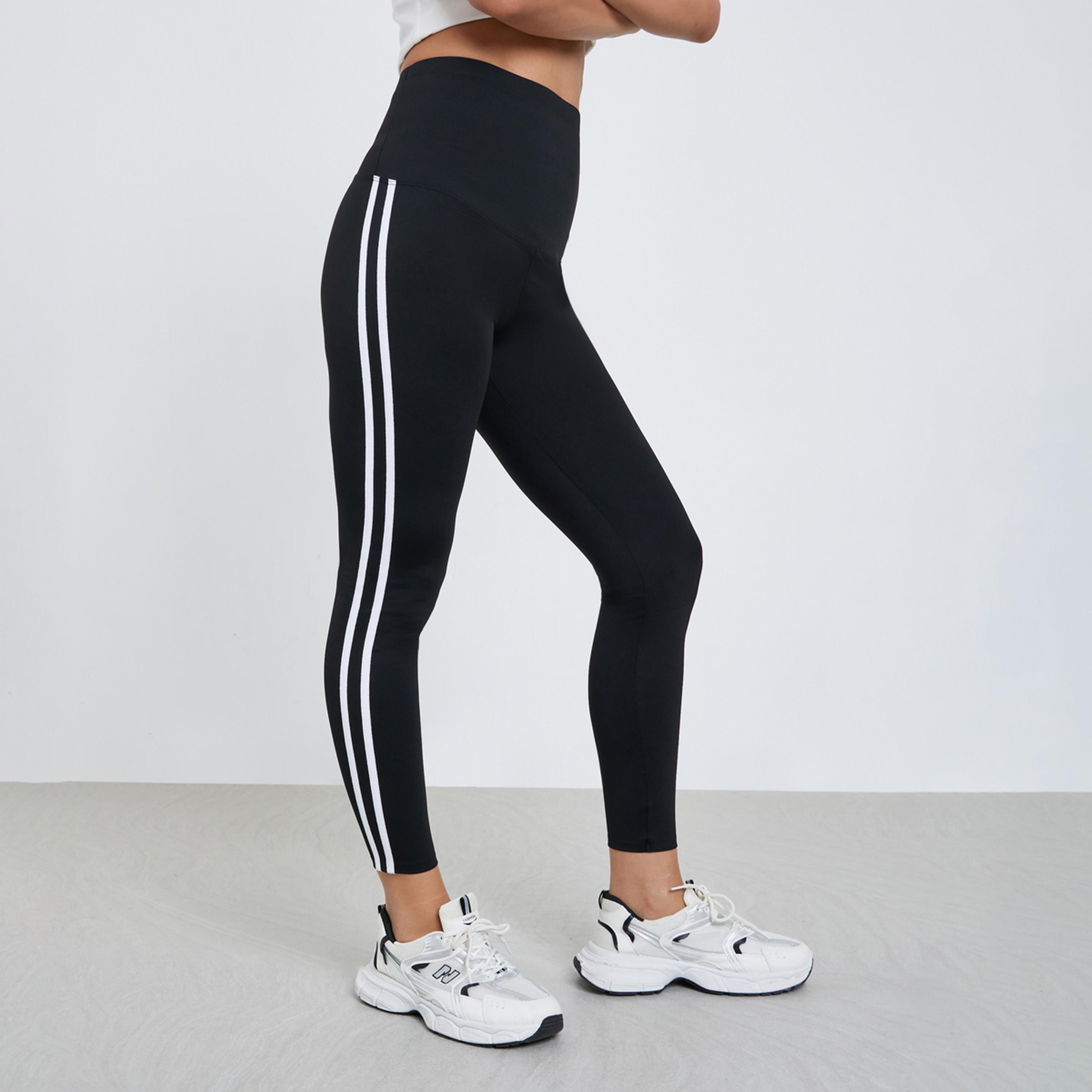 Styli Double Side Striped Detail Leggings-women-clothing-sportswearandactivewear-bottoms-leggings-image-1