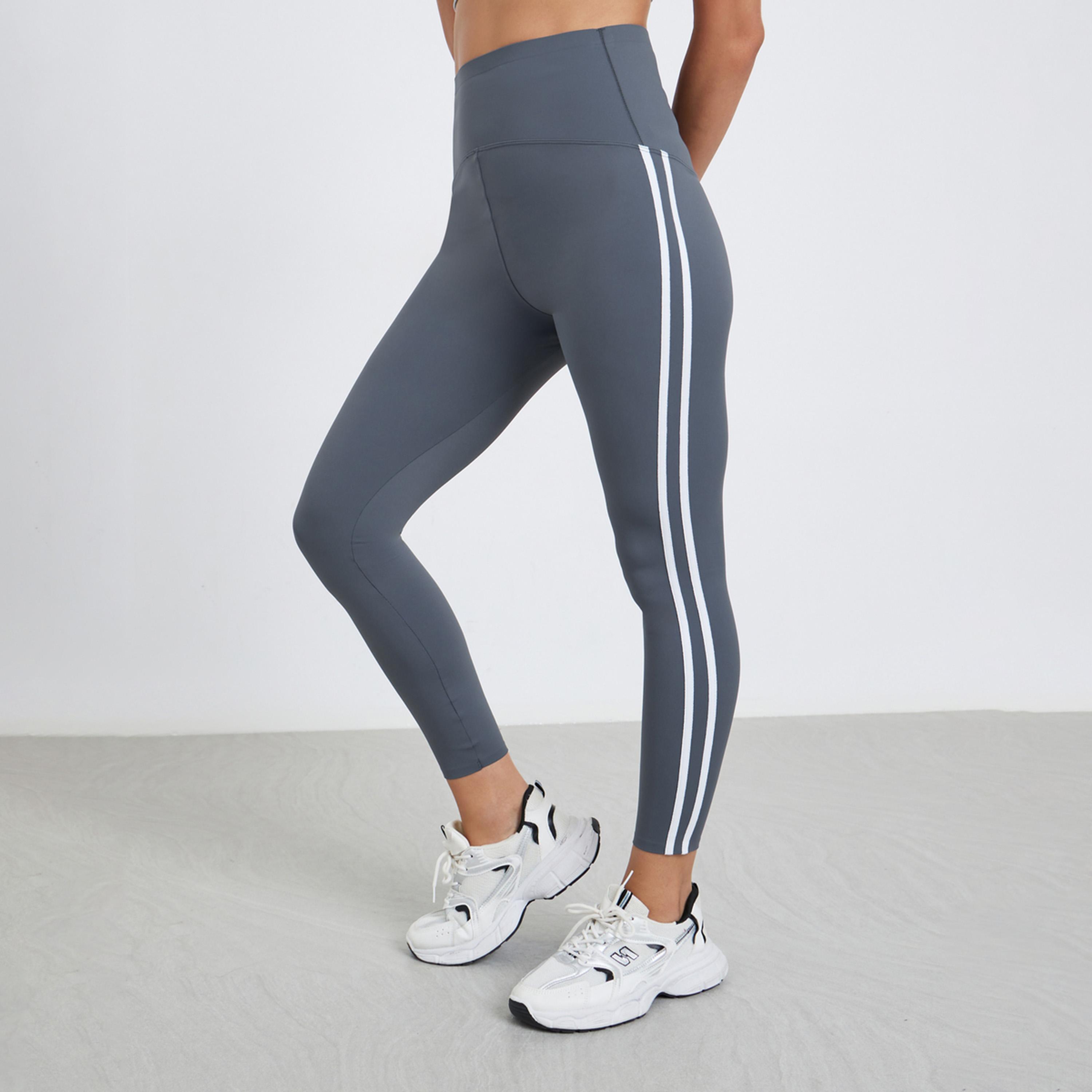 Styli Double Side Striped Detail Leggings-women-clothing-sportswearandactivewear-bottoms-leggings-image-1