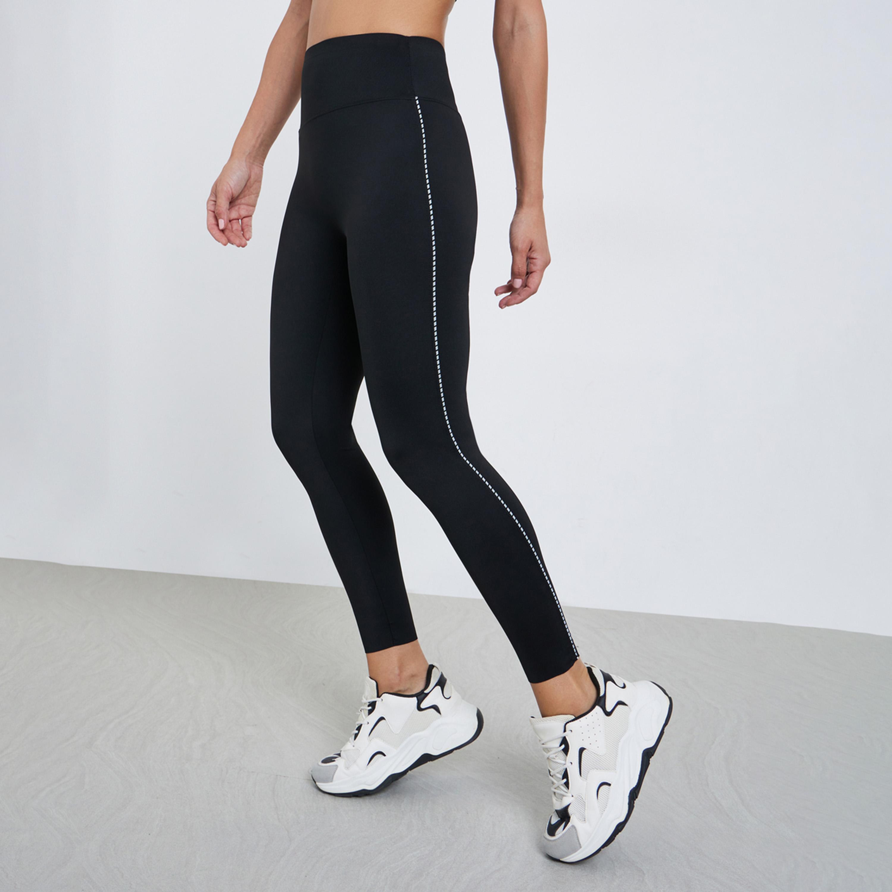 ستايلي - بنطال ضيق متباين الخطوط الجانبية-women-clothing-sportswearandactivewear-bottoms-leggings-image-1