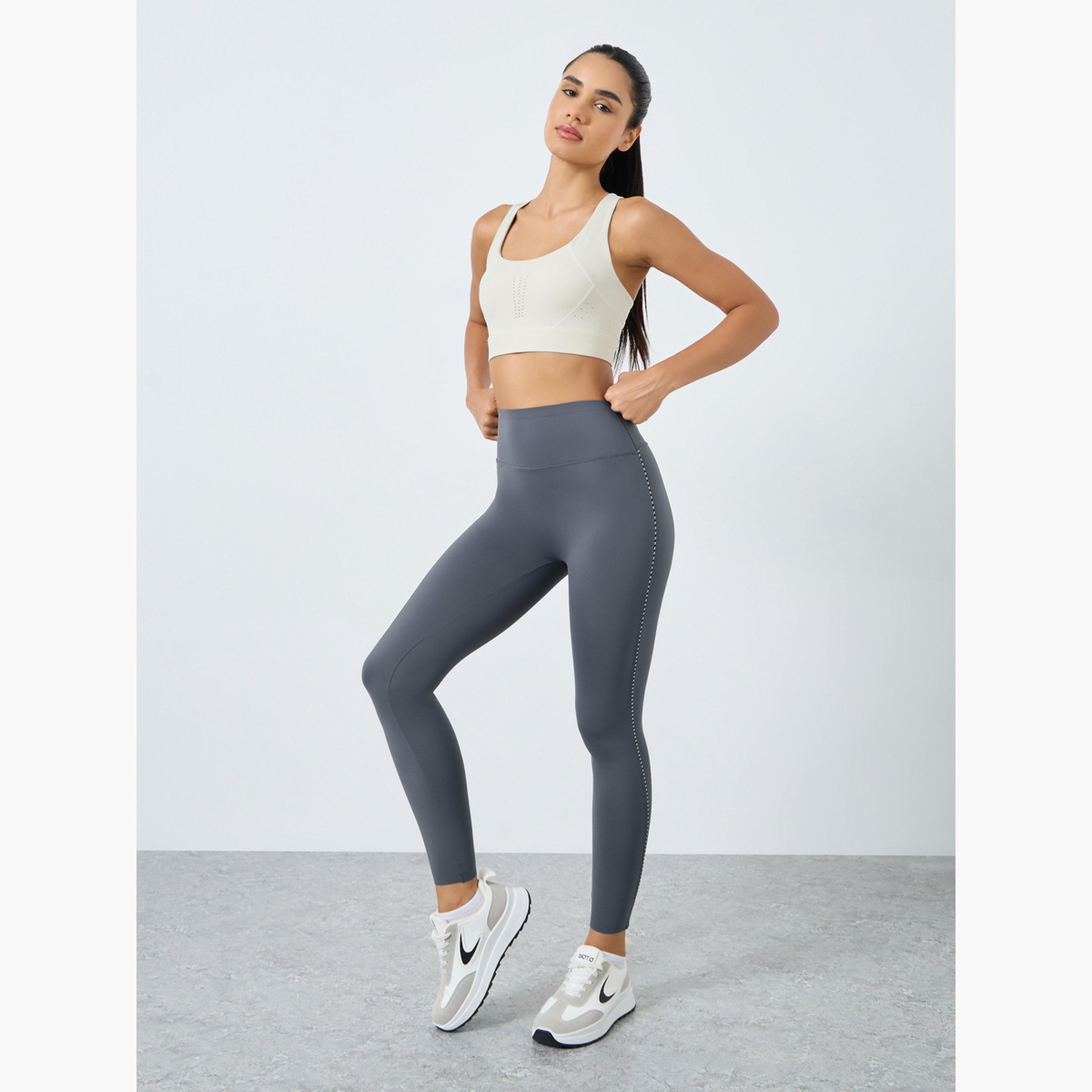 ستايلي - بنطال ضيق متباين الخطوط الجانبية-women-clothing-sportswearandactivewear-bottoms-leggings-image-2