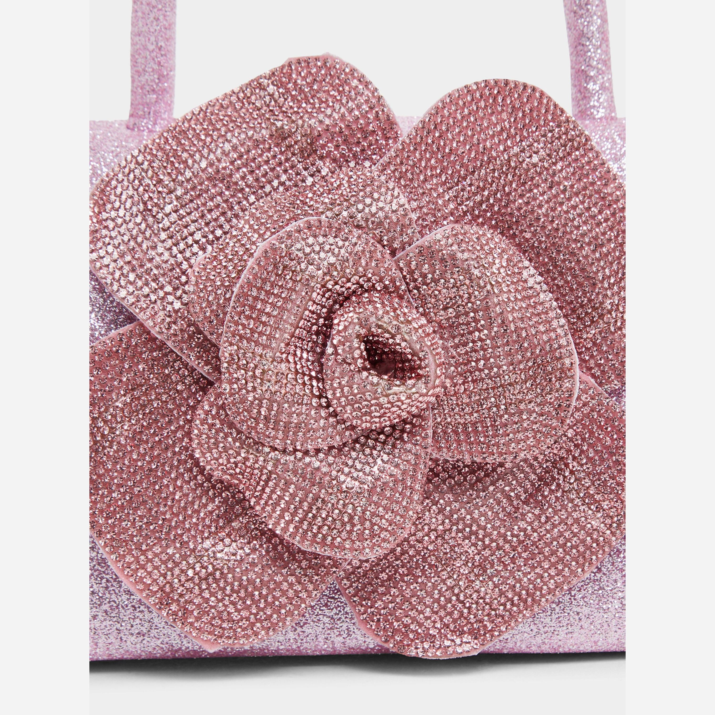 Styli Pink Floral Embellished Satchel Bag-women-bagsandwallets-handbags-image-4