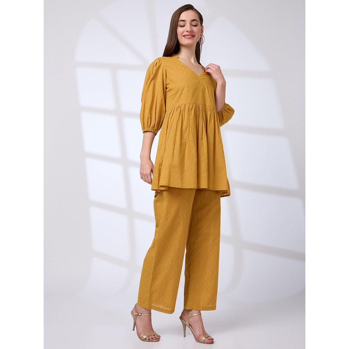 طقم منسق من بنطال وبلوزة تونيك-women-clothing-coordsets-image-2