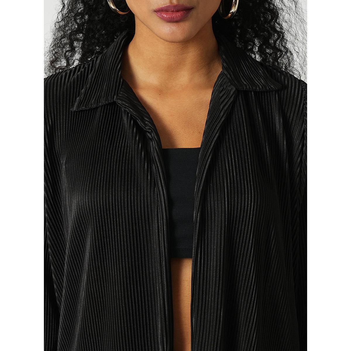 طقم منسق من بنطال وبلوزة بليسيه-women-clothing-coordsets-image-4