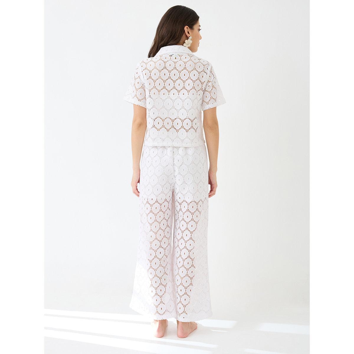 قم منسق من بنطال بأرجل واسعة وبلوزة-women-clothing-coordsets-image-3