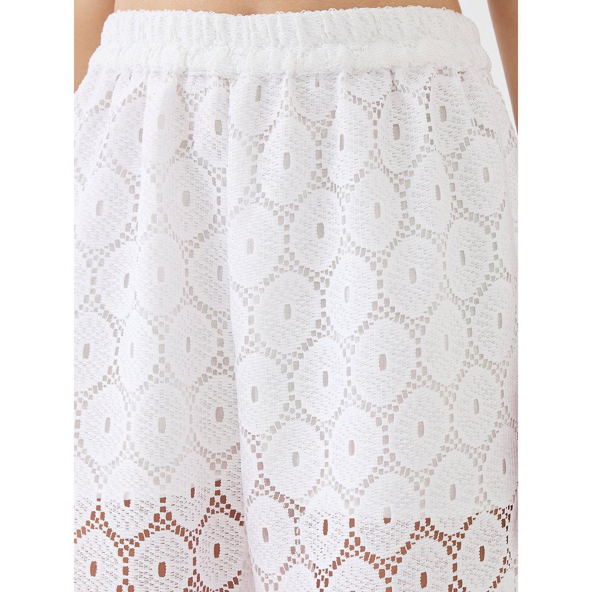 Globus X Styli White  Crochet Shirt and Wide Leg Trousers Co-Ords-women-clothing-coordsets-image-5