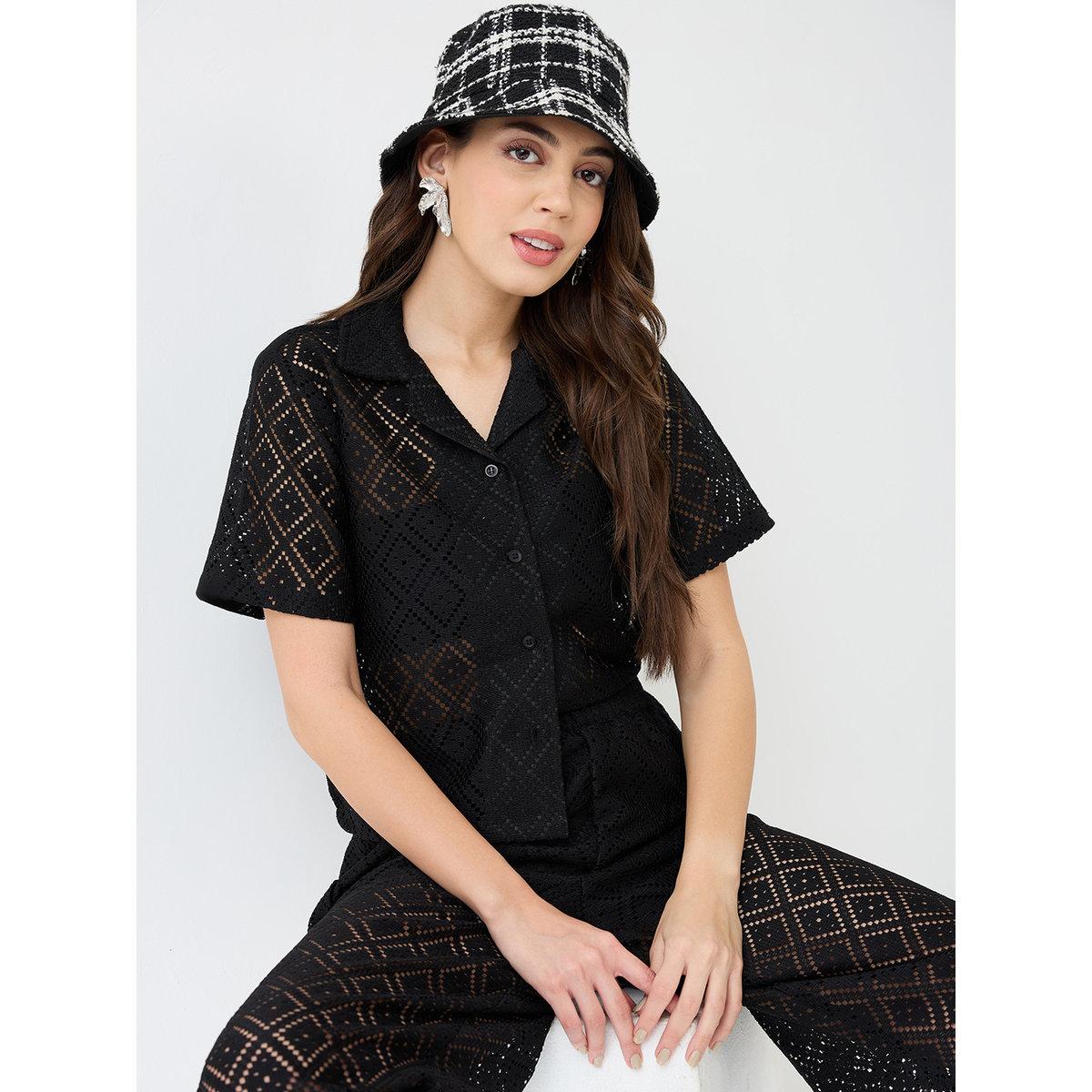 طقم منسق من بنطال بقصة أرجل واسعة وبلوزة محبوكة-women-clothing-coordsets-image-6