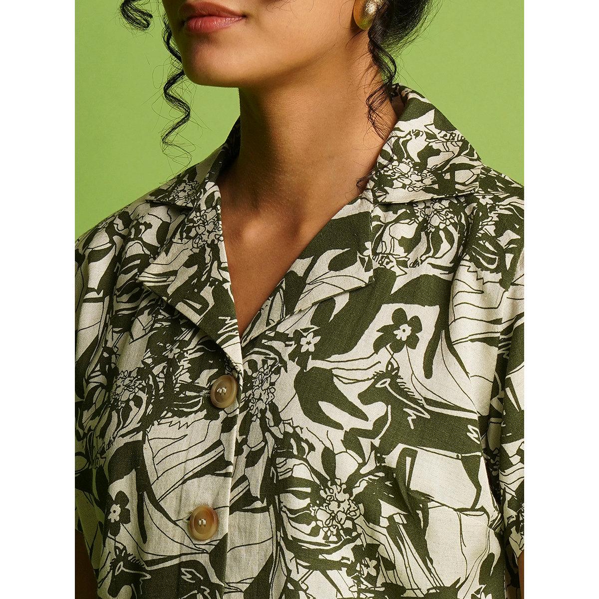 طقم منسق من بنطال وبلوزة قصيرة-women-clothing-coordsets-image-4
