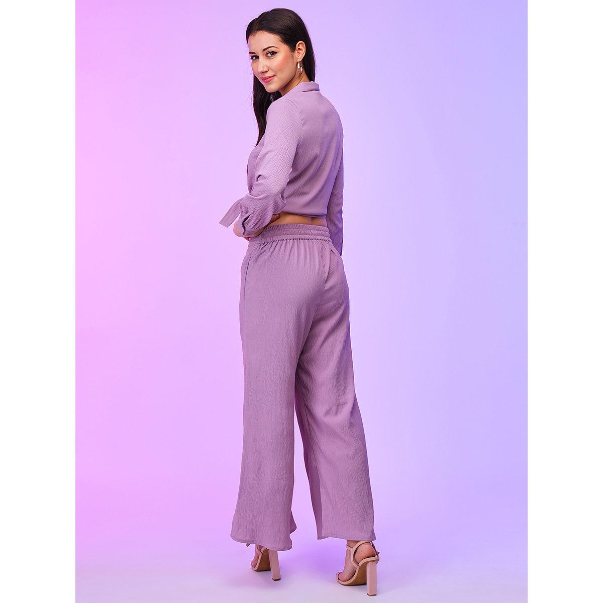 طقم منسق من بنطال بالازو وبلوزة-women-clothing-coordsets-image-3