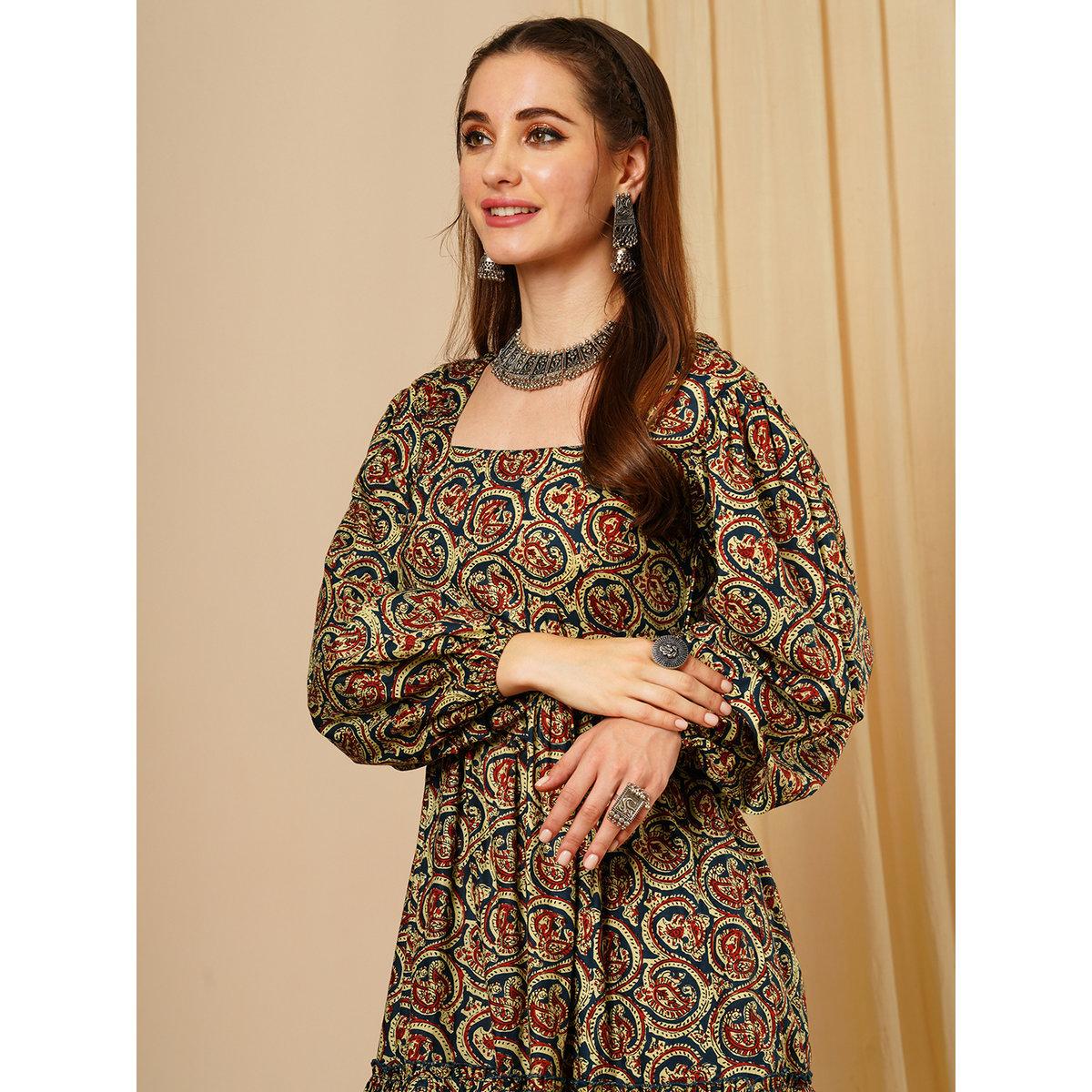 فستان قصير بياقة مربعة-women-clothing-dresses-image-6