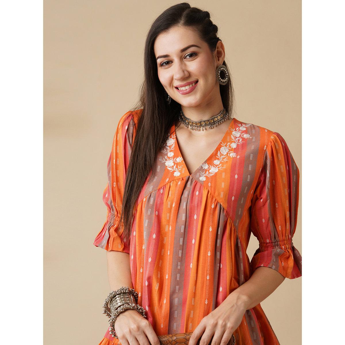 فستان مخطط بطول الركبة-women-clothing-dresses-image-5