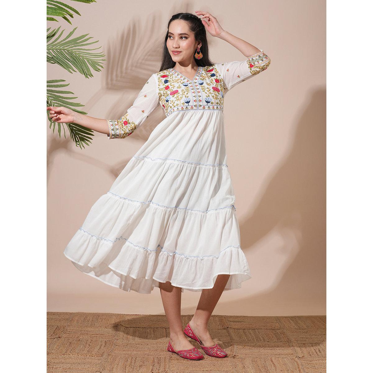 فستان ميدي بتفاصيل مُطرزة-women-clothing-dresses-image-1
