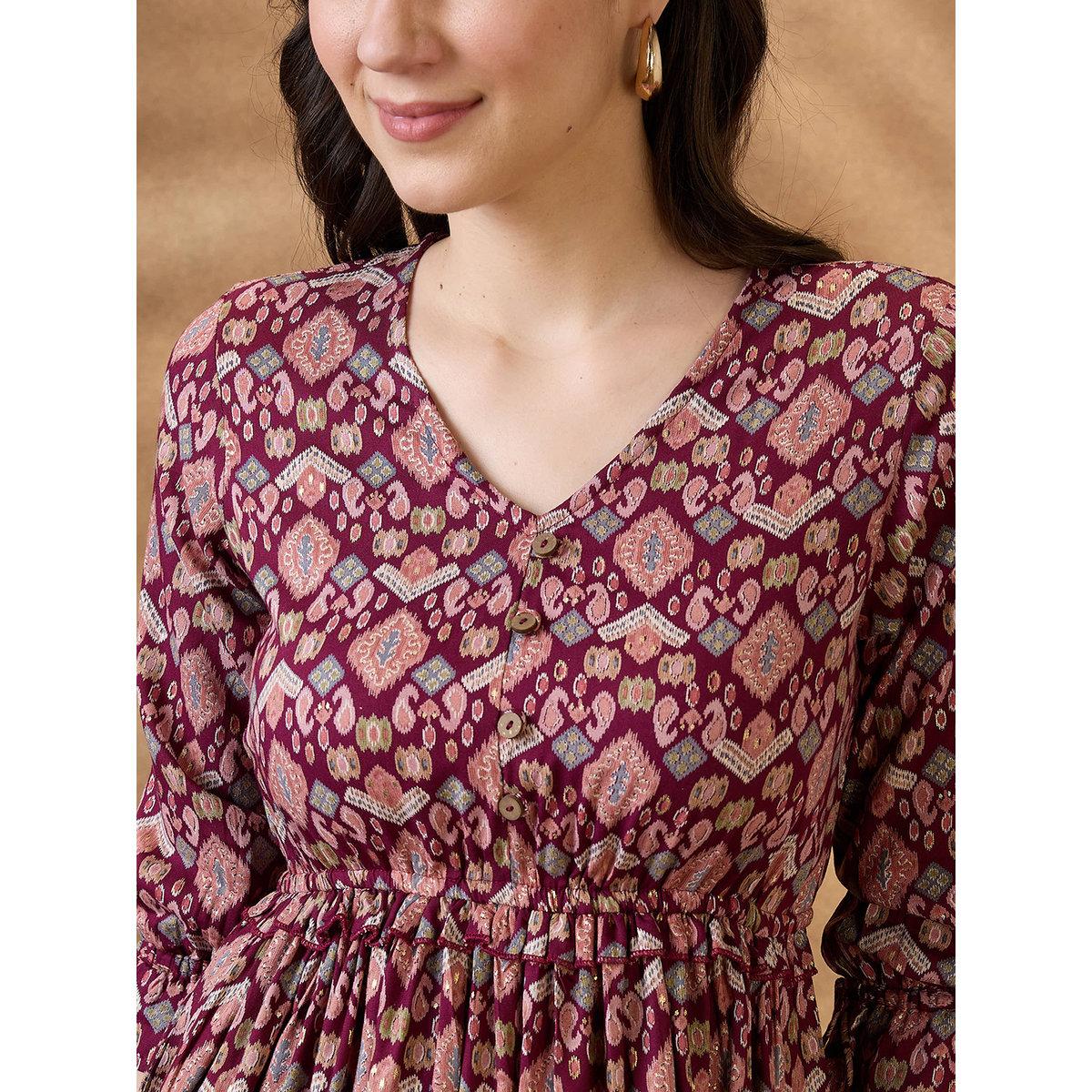 فستان ميدي بتفاصيل كشكش-women-clothing-dresses-image-4