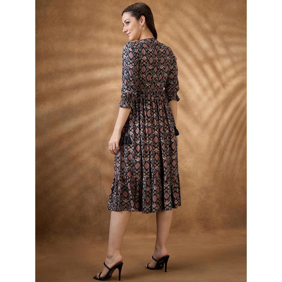 فستان ميدي بتفاصيل كشكش-women-clothing-dresses-image-3