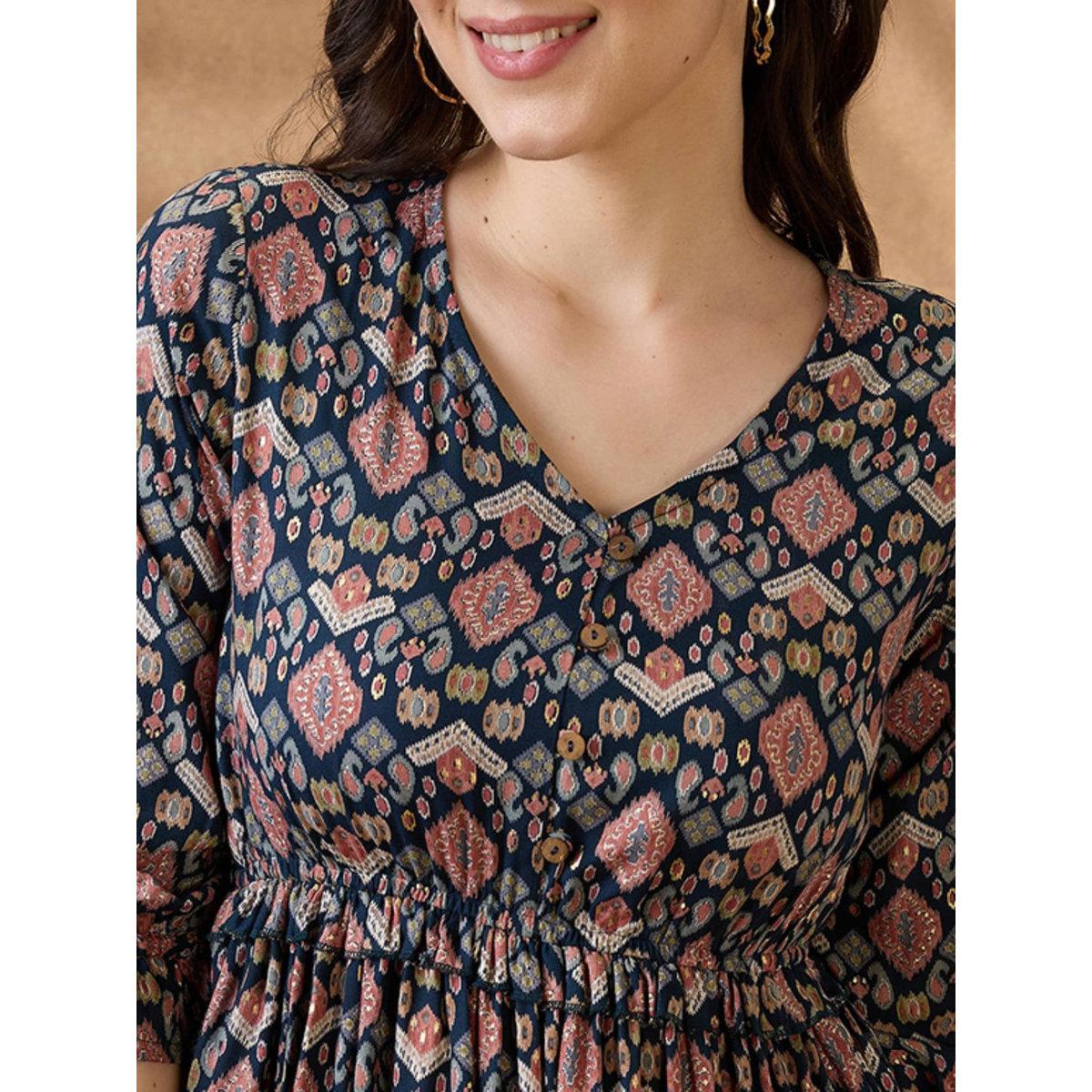 فستان ميدي بتفاصيل كشكش-women-clothing-dresses-image-4