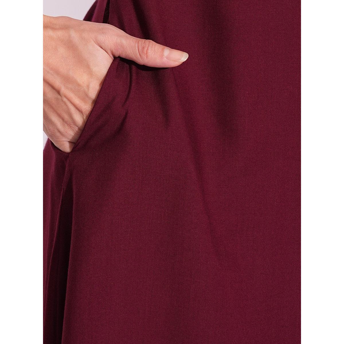 طقم من بنطال وكورتا بتفاصيل مُطرزة-women-clothing-ethnicwear-kurtasets-image-6