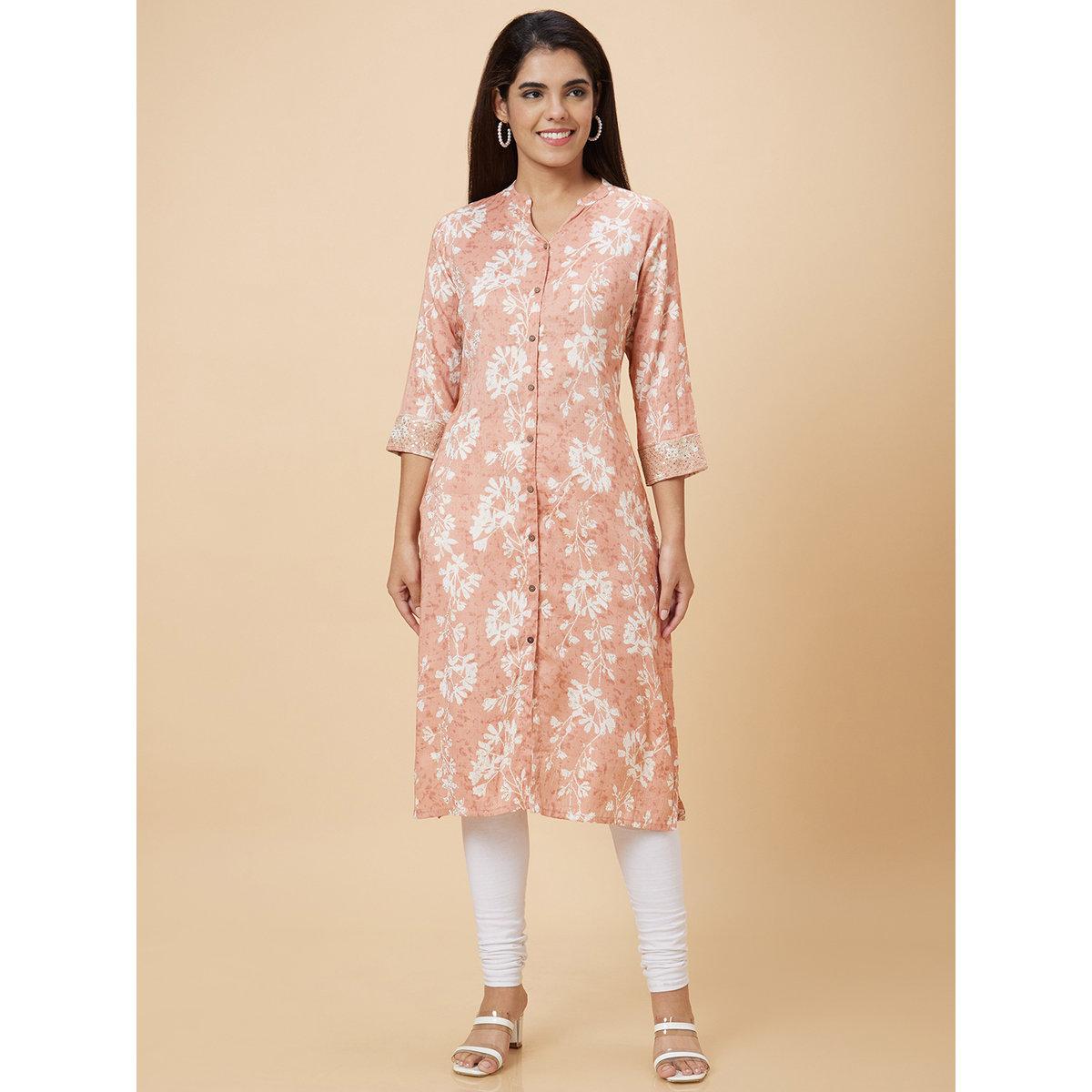 كورتا بقصة مستقيمة وطباعة-women-clothing-ethnicwear-kurtas-image-2