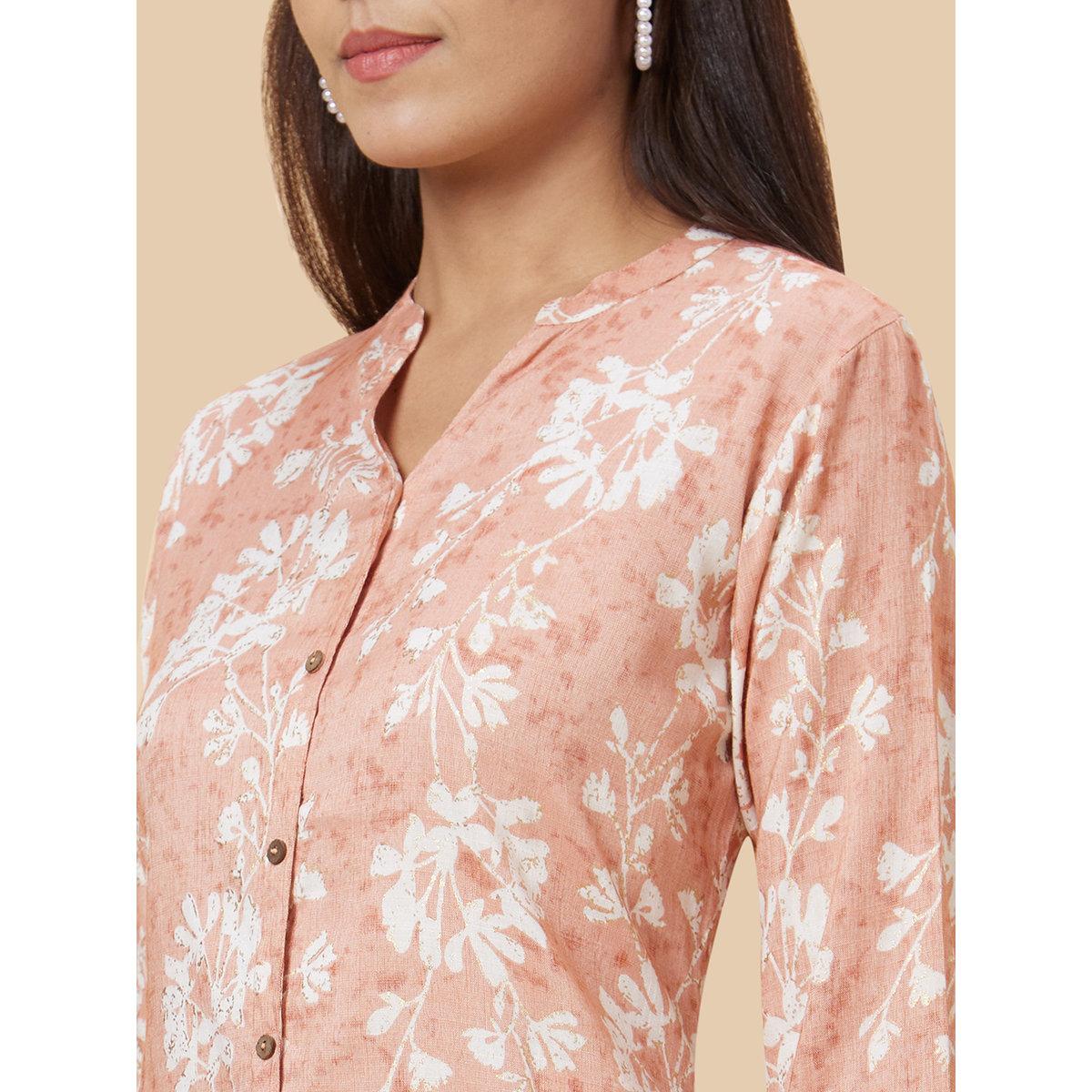 كورتا بقصة مستقيمة وطباعة-women-clothing-ethnicwear-kurtas-image-5