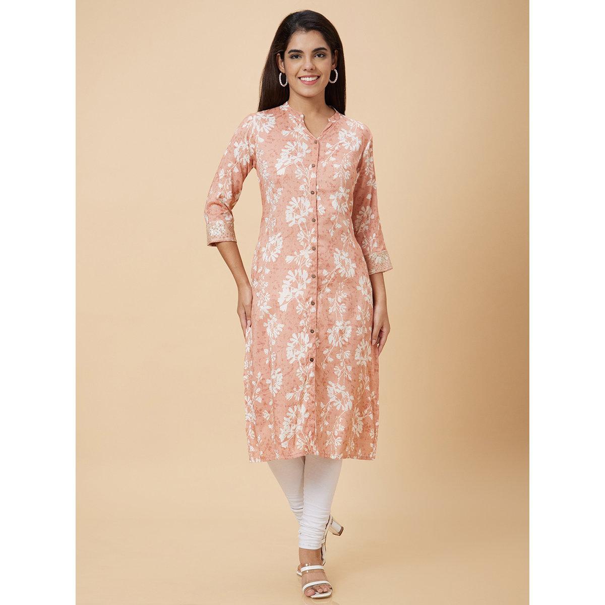 كورتا بقصة مستقيمة وطباعة-women-clothing-ethnicwear-kurtas-image-6