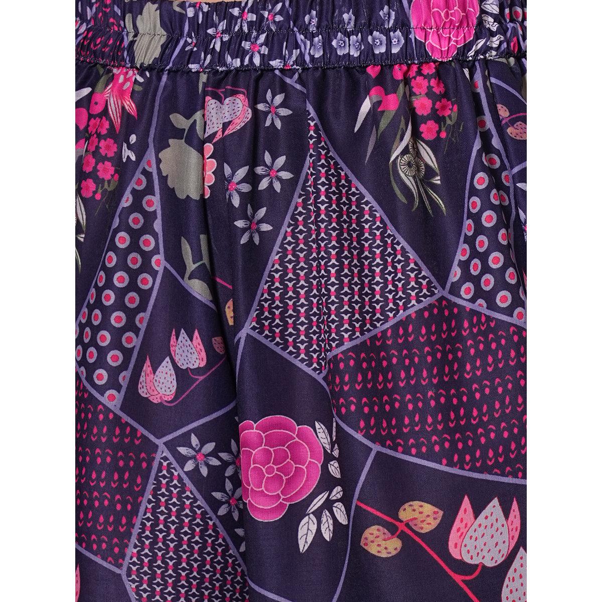 طقم منسق من بنطال وكورتا بقصة مستقيمة-women-clothing-ethnicwear-kurtasets-image-5