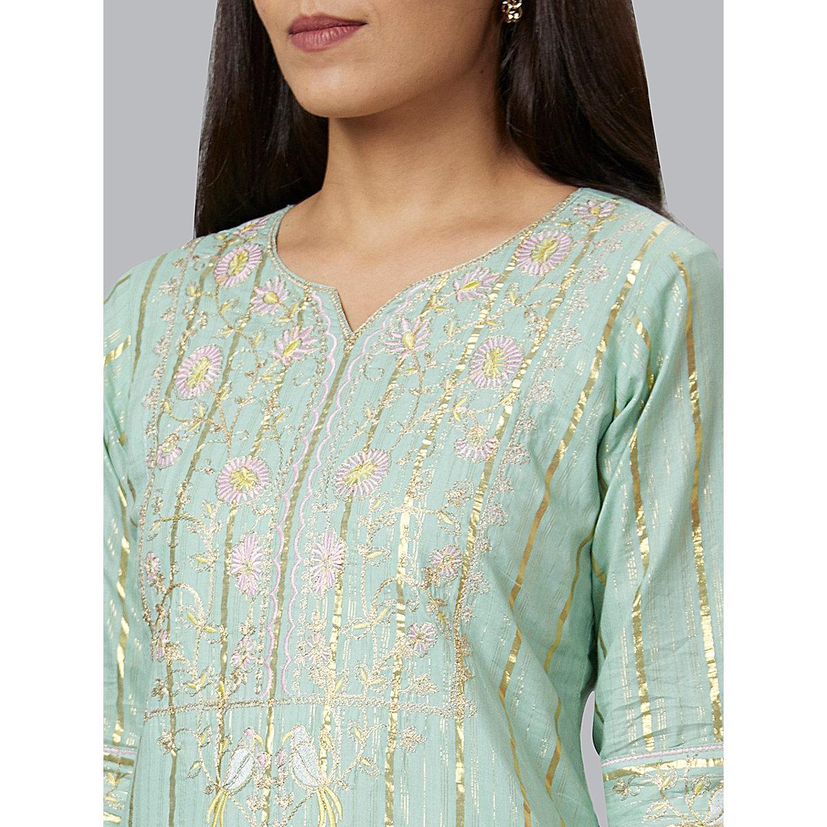 كورتا بتفاصيل مُطرزة-women-clothing-ethnicwear-kurtas-image-5