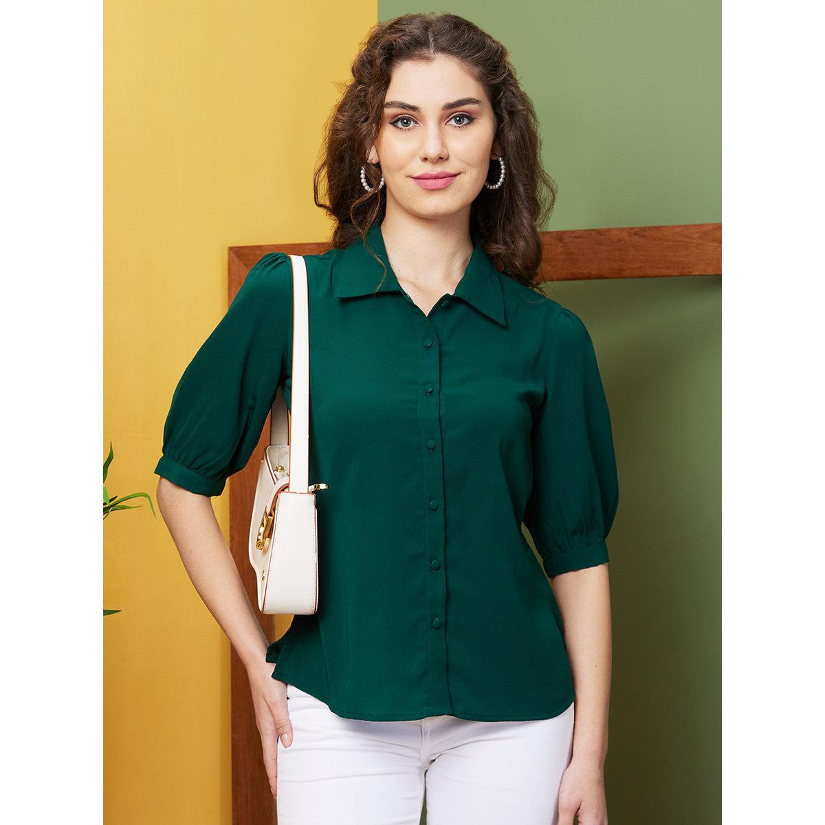بلوزة بأكمام منفوخة-women-clothing-shirtsandblouses-shirts-image-1