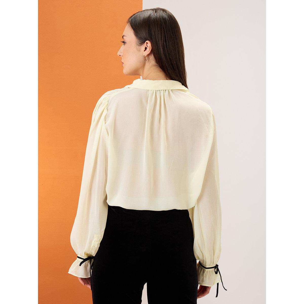بلوزة شيفون بتفاصيل ربطة-women-clothing-shirtsandblouses-shirts-image-3