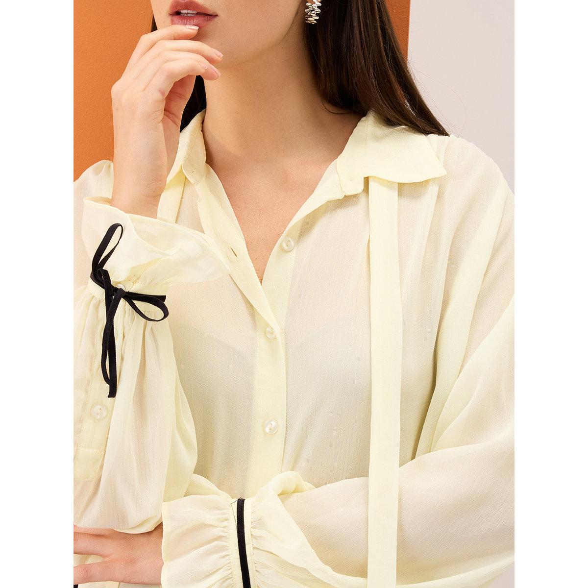 بلوزة شيفون بتفاصيل ربطة-women-clothing-shirtsandblouses-shirts-image-4