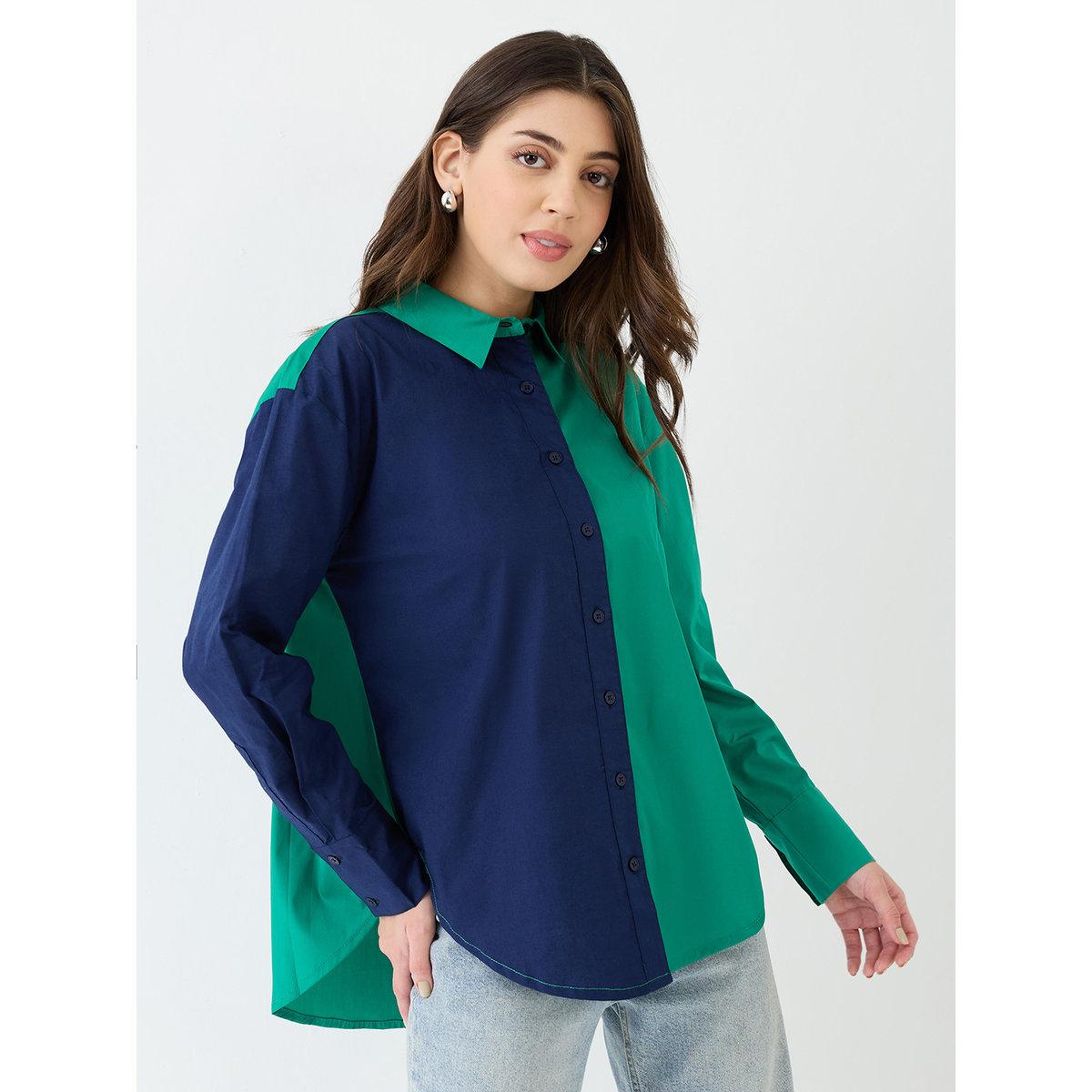 لوزة فضفاضة بنمط كُتل الألوان-women-clothing-shirtsandblouses-shirts-image-2