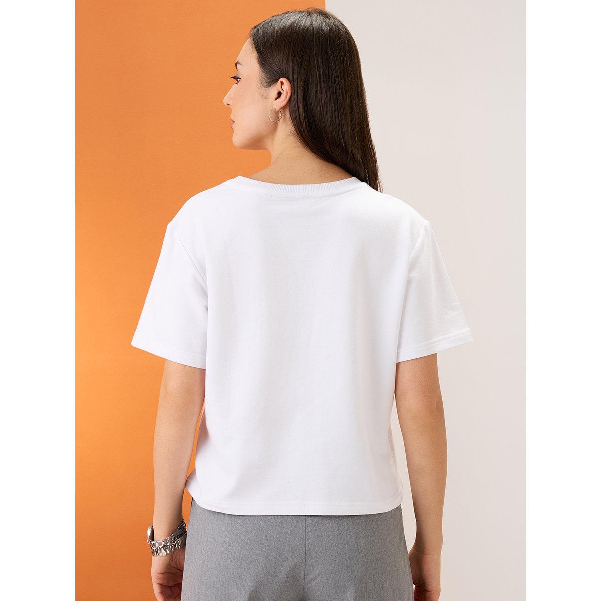 Globus X Styli White Embellished Boxy Fit Crop T-Shirt-women-clothing-tshirts-image-3