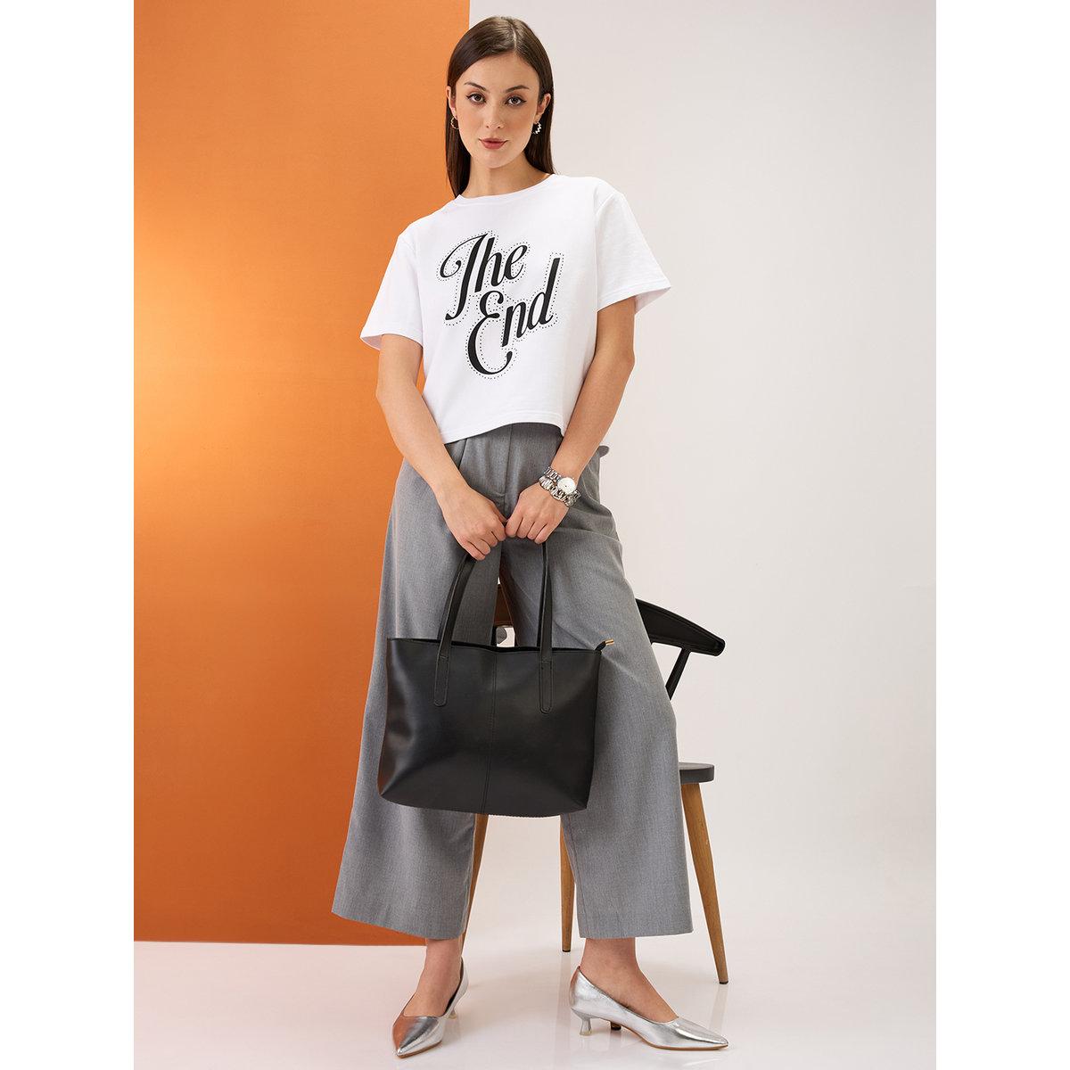 Globus X Styli White Embellished Boxy Fit Crop T-Shirt-women-clothing-tshirts-image-5