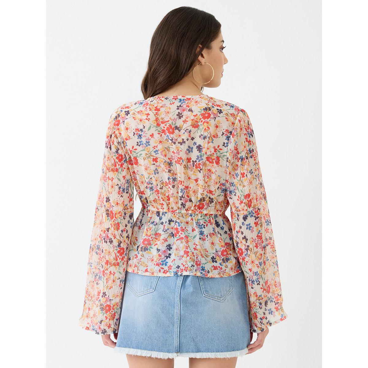 بلوزة بنمط لف وطبعة زهور-women-clothing-shirtsandblouses-blouses-image-3