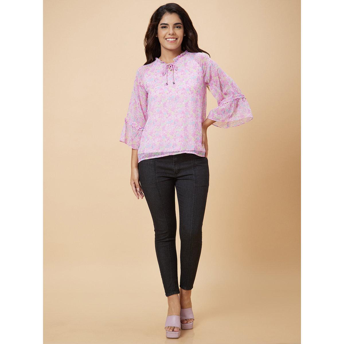 بلوزة بطبعة زهور وياقة بأربطة-women-clothing-shirtsandblouses-blouses-image-6