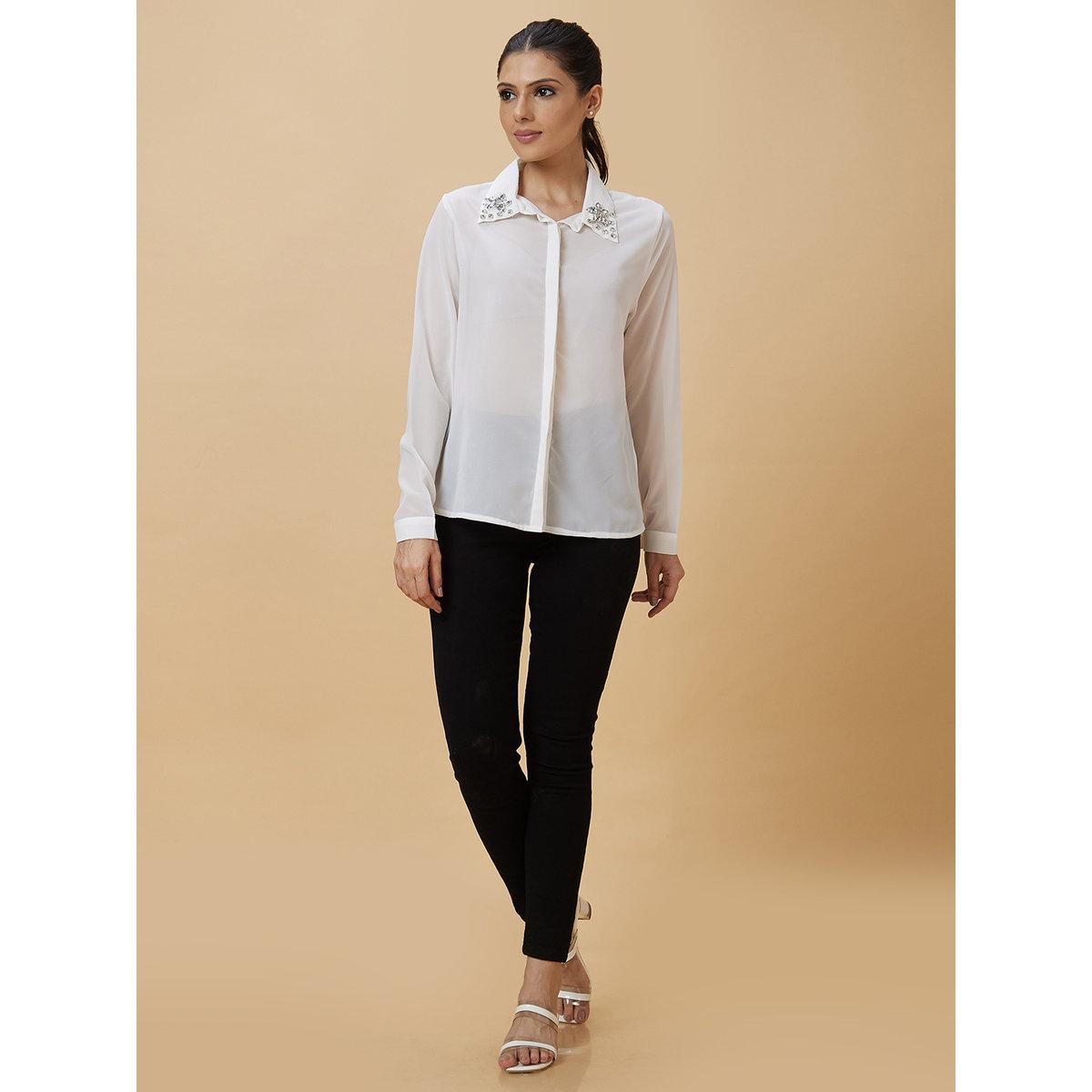 بلوزة بتفاصيل مُنمقة وأكمام مُكبلة-women-clothing-shirtsandblouses-shirts-image-7