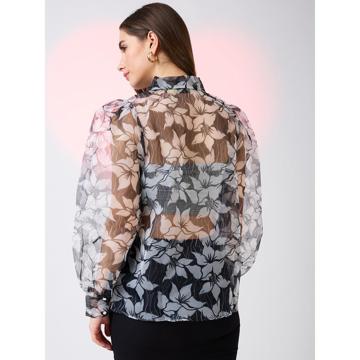 بلوزة أورجانزا بطبعة زهور-women-clothing-shirtsandblouses-shirts-image-3