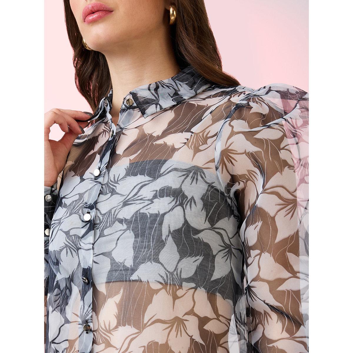 بلوزة أورجانزا بطبعة زهور-women-clothing-shirtsandblouses-shirts-image-4