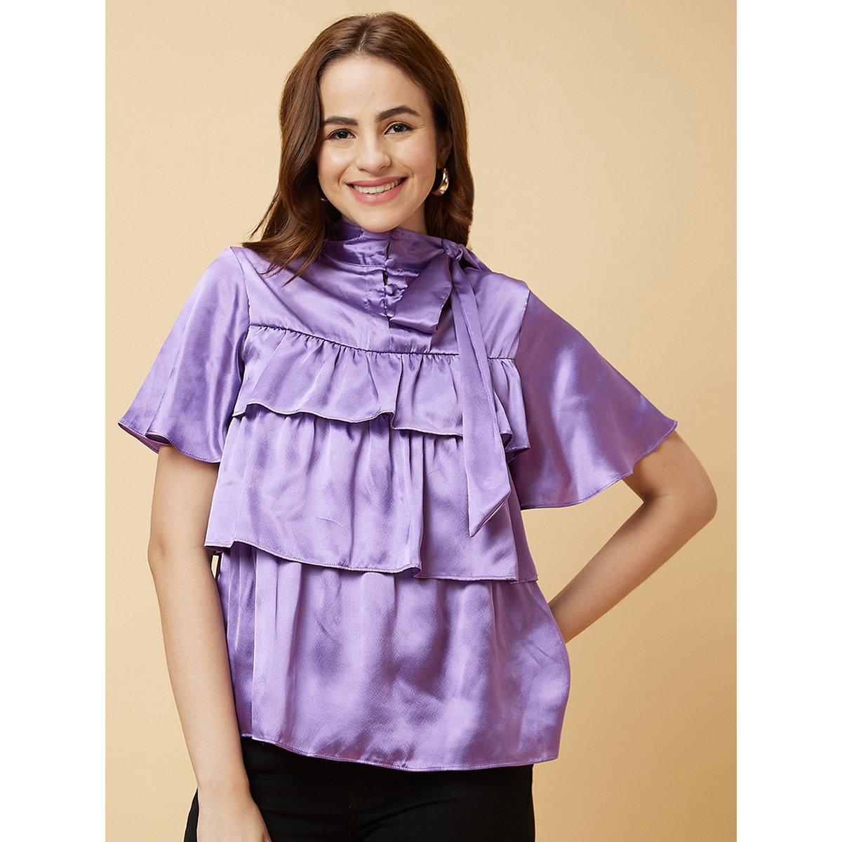 بلوزة ساتان بتفاصيل طبقات-women-clothing-shirtsandblouses-blouses-image-2