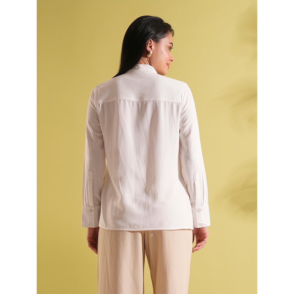 بلوزة بتفاصيل ياقة بأربطة-women-clothing-shirtsandblouses-shirts-image-3