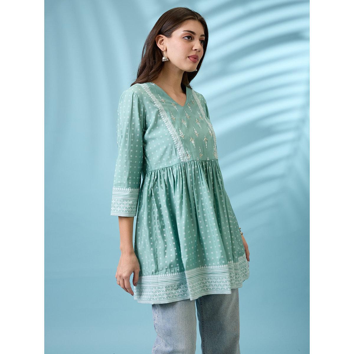 بلوزة تونيك مُنمقة بترتر-women-clothing-shirtsandblouses-blouses-image-2
