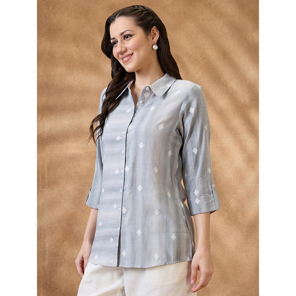 بلوزة تونيك بأكمام قابلة للطي-women-clothing-shirtsandblouses-shirts-image-2