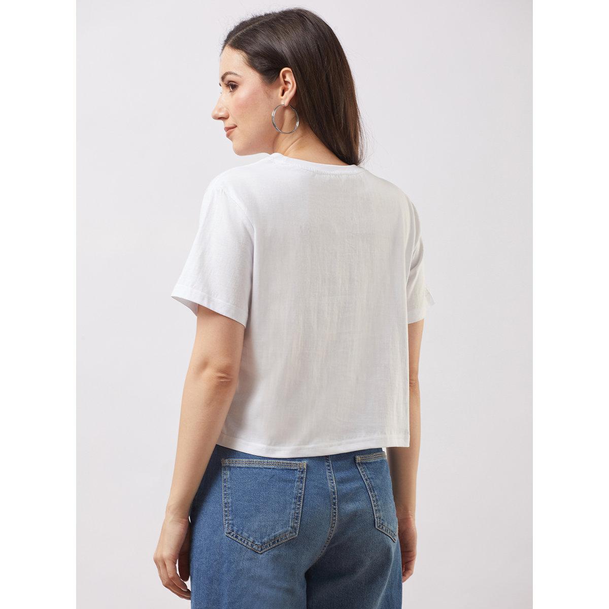 تيشيرت بقصة بوكسي وطبعة جرافيك-women-clothing-tshirts-image-3