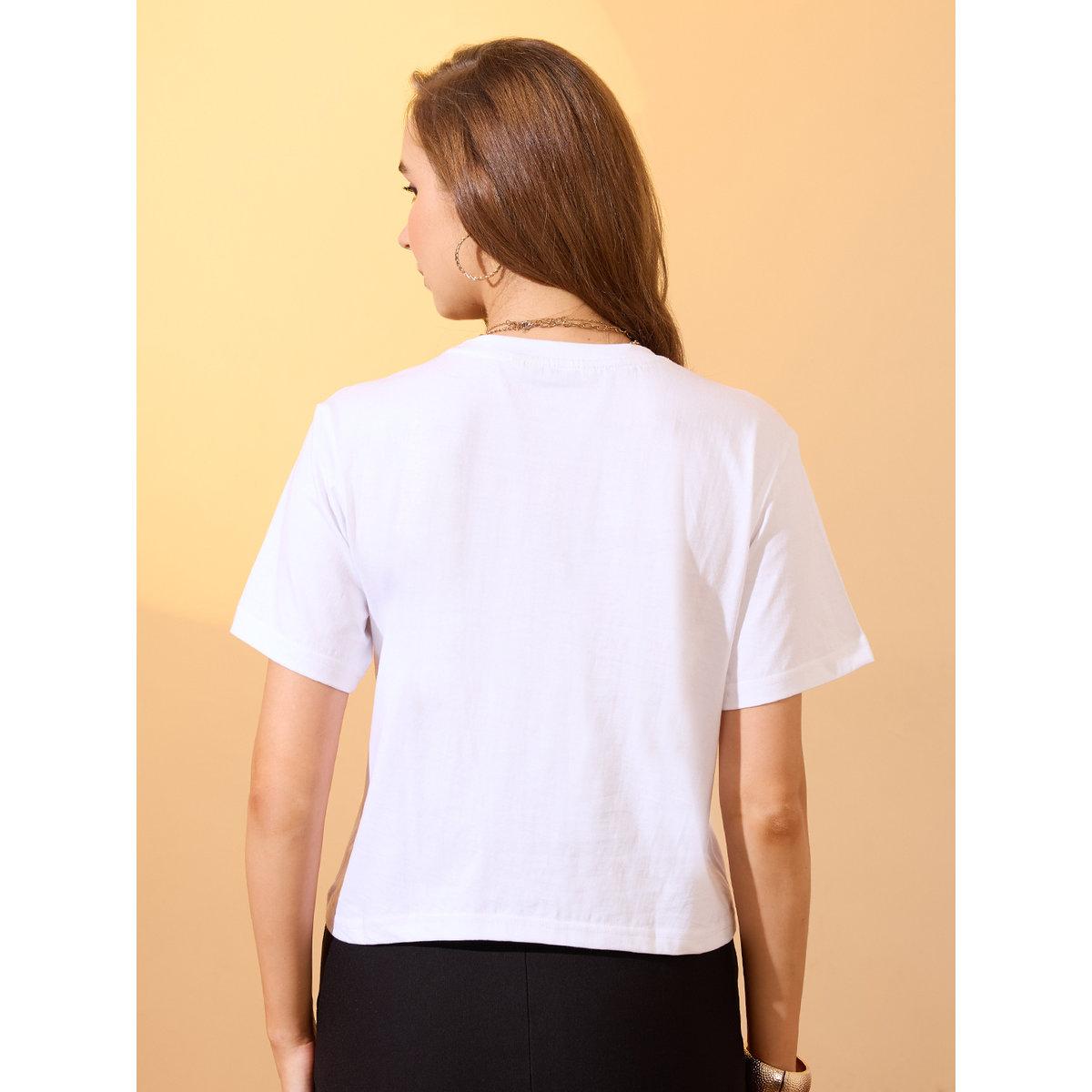 تيشيرت بقصة بوكسي وطبعة جرافيك-women-clothing-tshirts-image-3