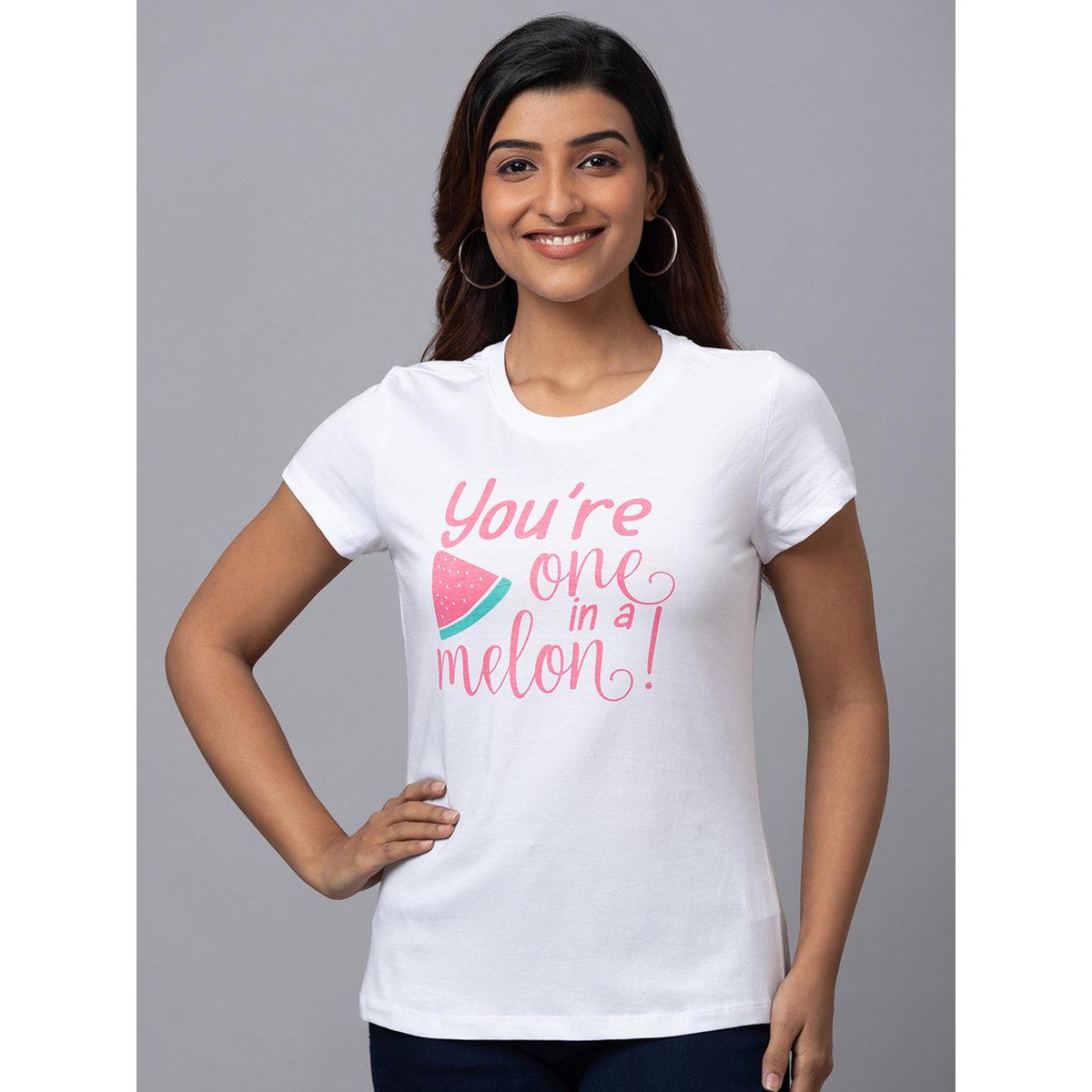 تيشيرت بقصة عادية وطبعة جرافيك-women-clothing-tshirts-image-1