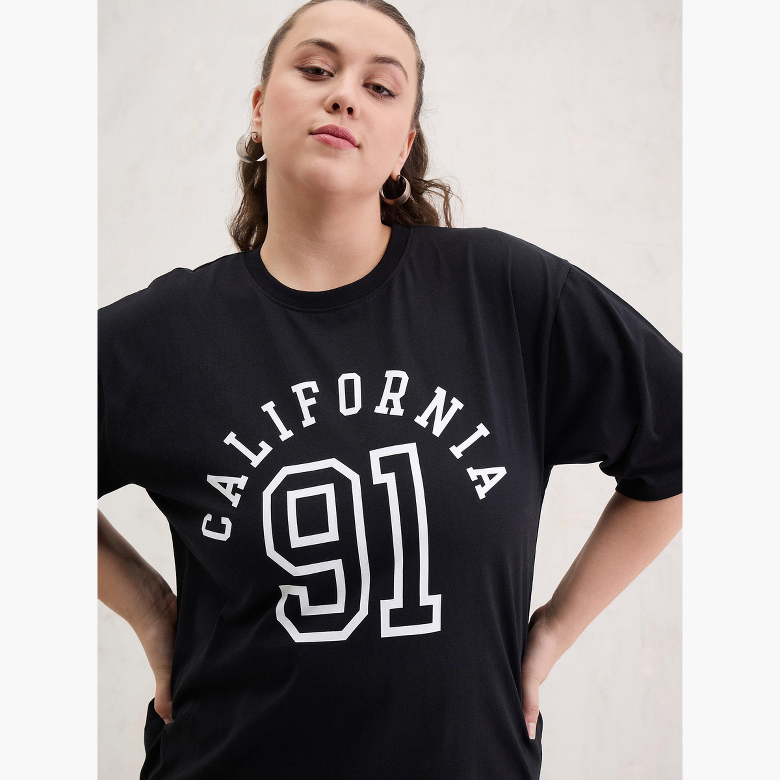 Sassafras Plus Size Black California Graphic T-Shirt-women-clothing-tshirts-image-4