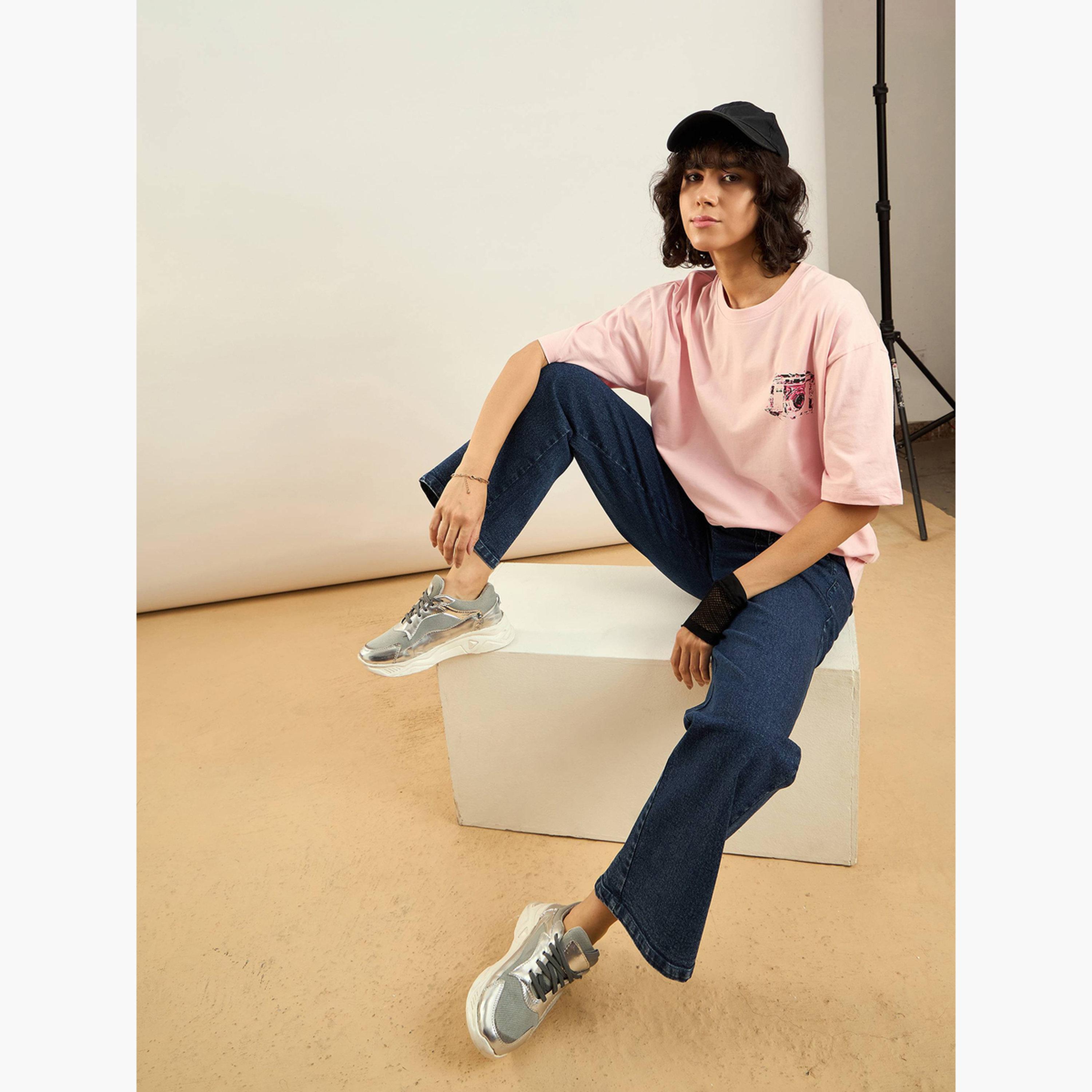 ساسافراس - بنطال جينز نسائي أزرق بخصر مرتفع وقصة مستقيمة مغسولة-women-clothing-bottoms-jeans-image-6