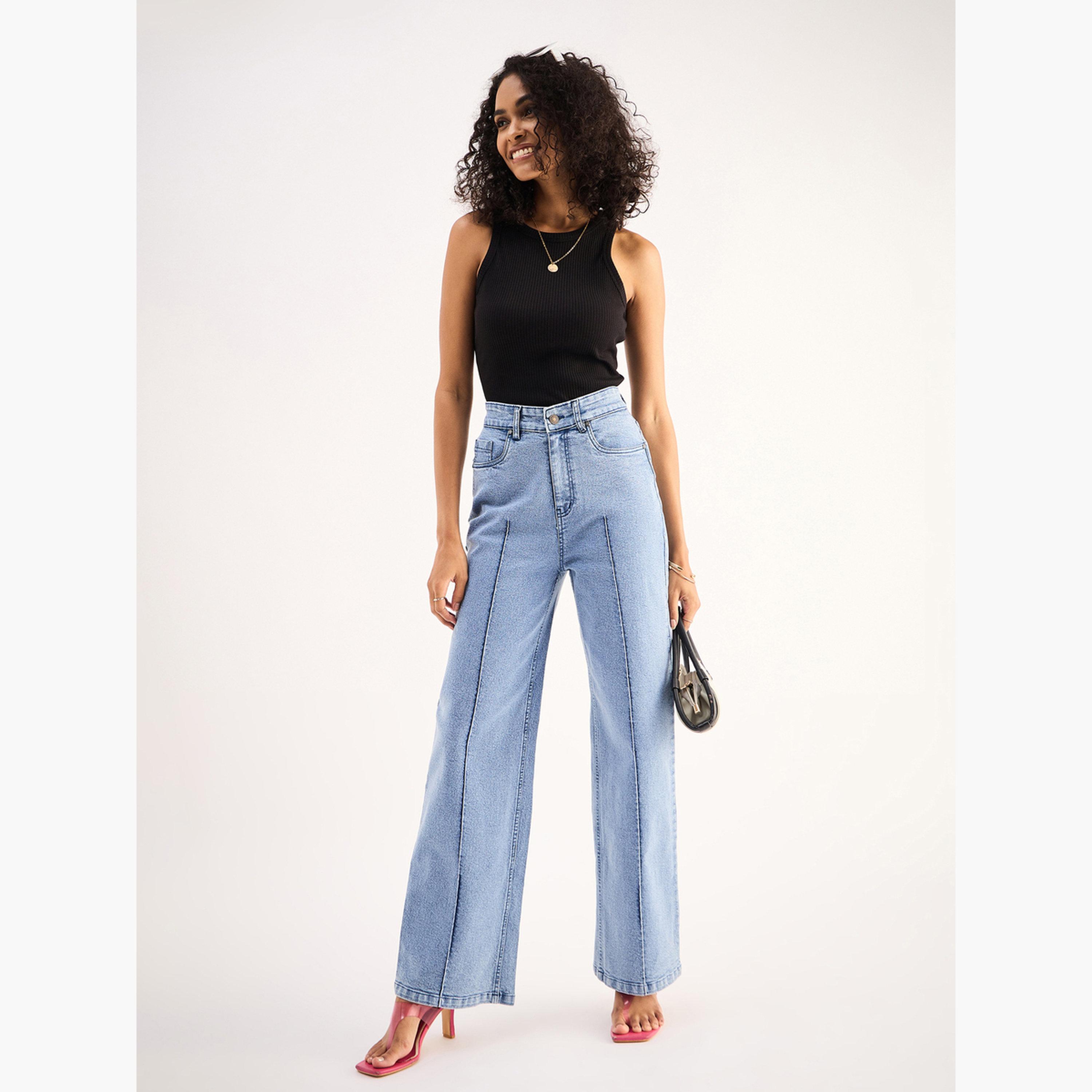 ساسافراس - بلوزة نسائية سوداء مضلعة بدون أكمام ورقبة دائرية-women-clothing-shirtsandblouses-shirts-image-6