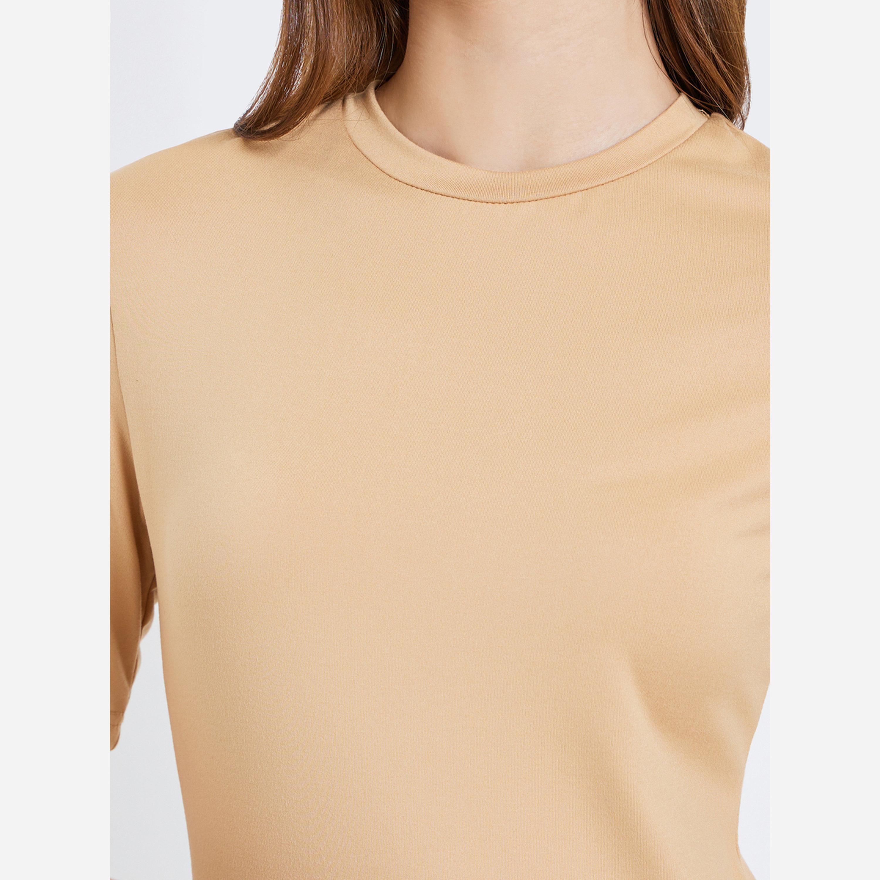 Styli Pack of 2 - Solid Round Neck Fitted T-Shirt-women-clothing-tshirts-image-6