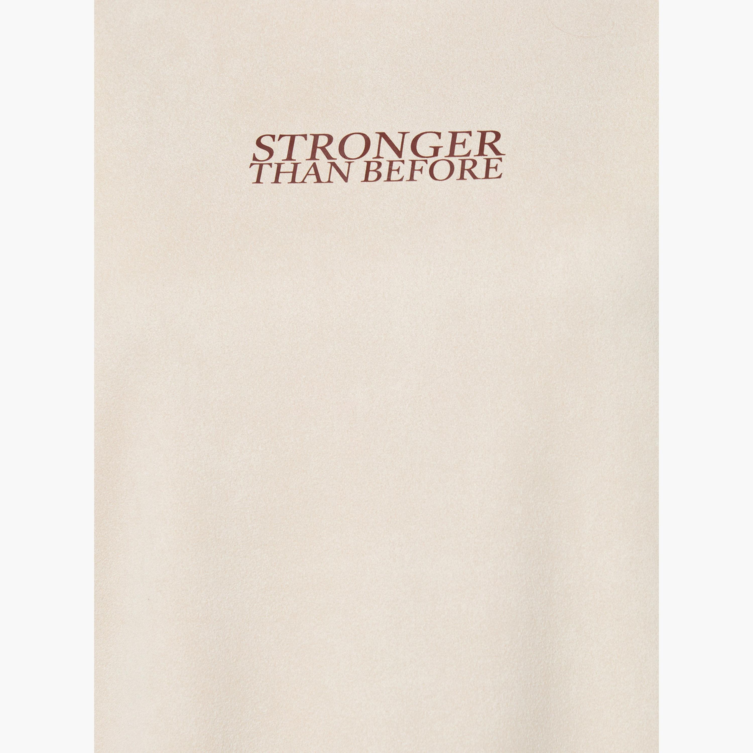 Styli Beige Oversized Slogan T-Shirt-women-clothing-tshirts-image-5