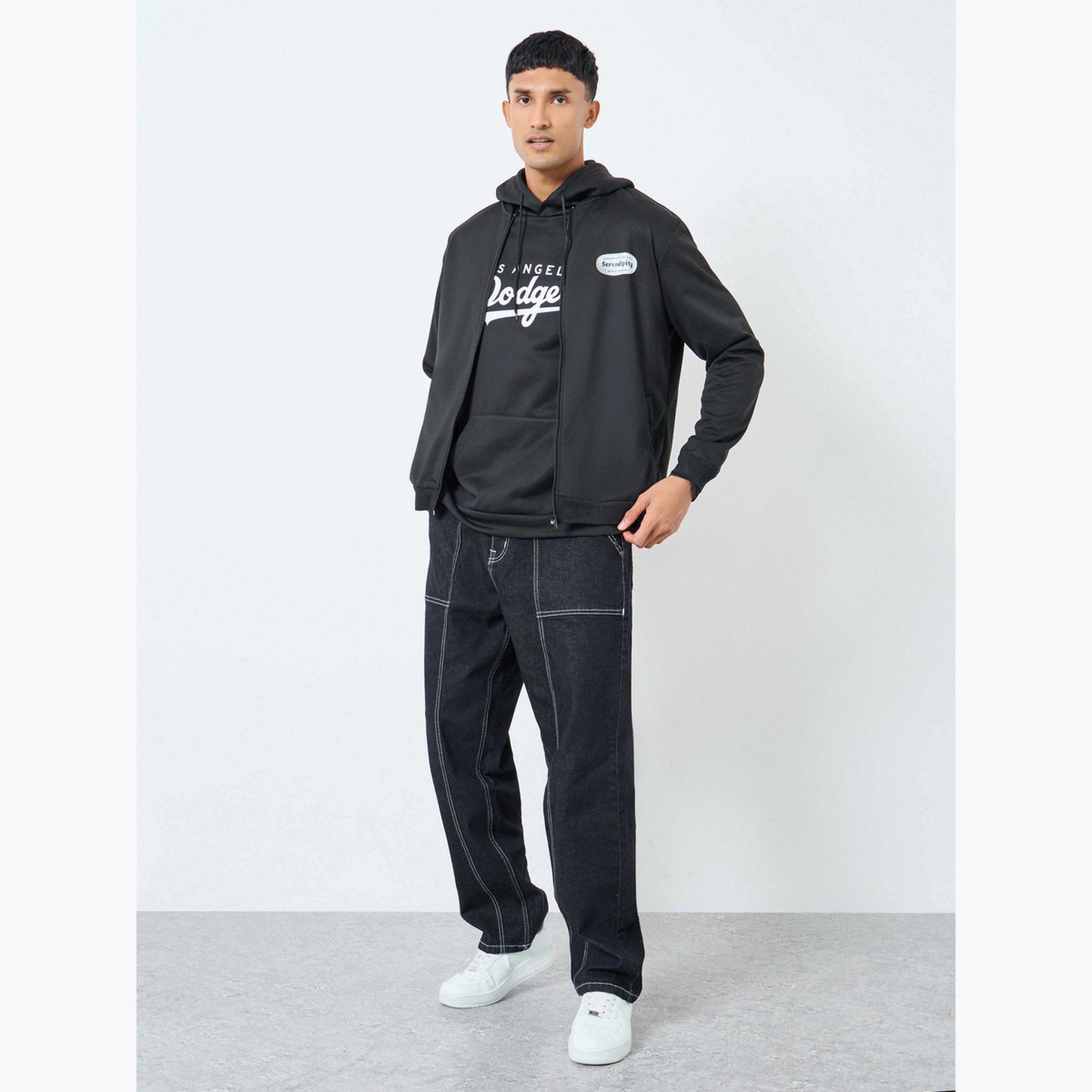 تيك تو - جاكيت  رجالي أسود بسحاب-men-winterwear-jacketsandblazers-image-2