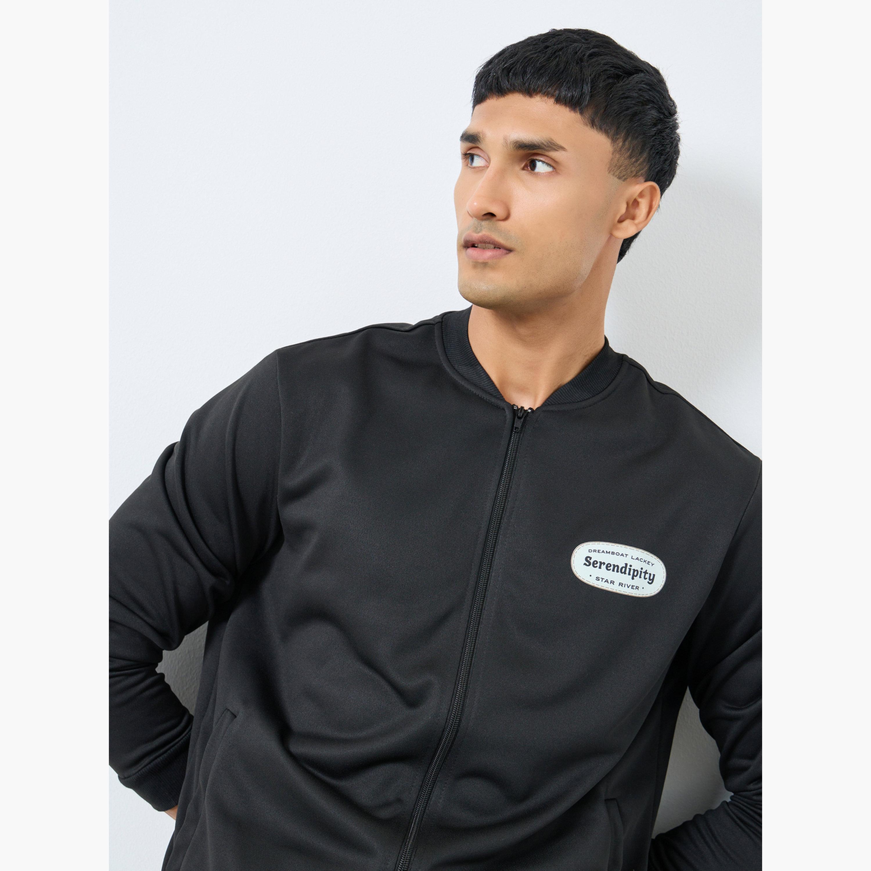 تيك تو - جاكيت  رجالي أسود بسحاب-men-winterwear-jacketsandblazers-image-4