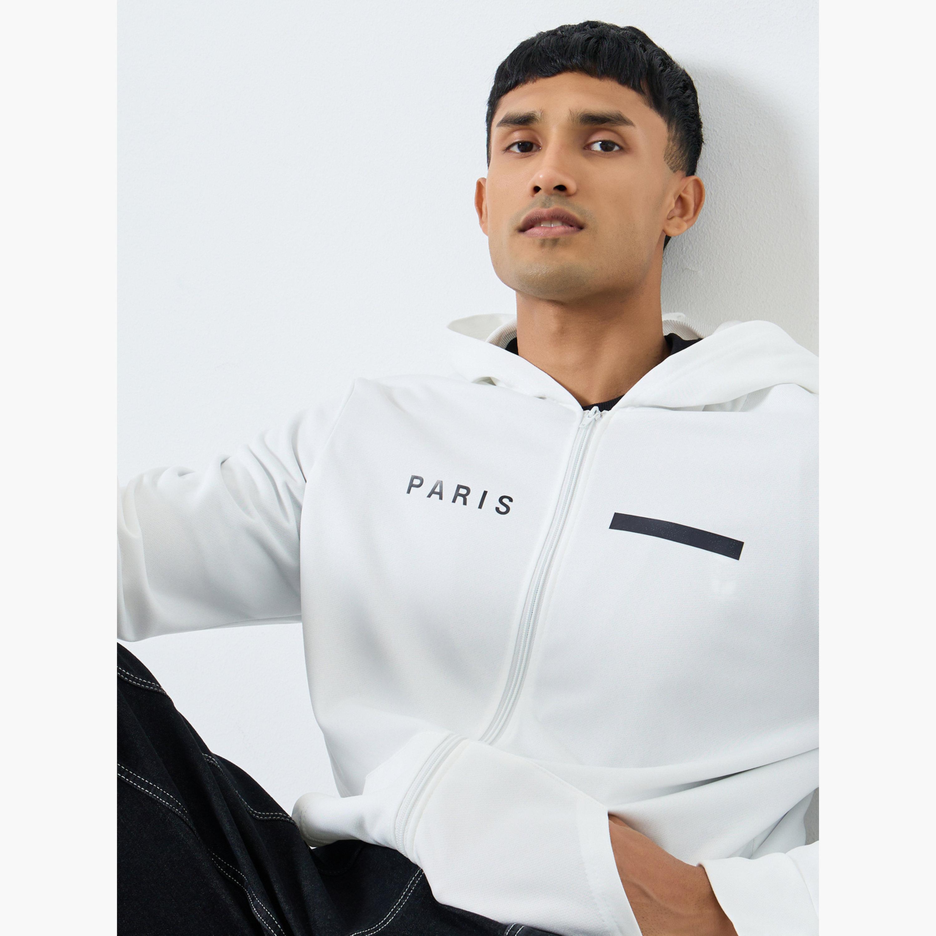 Take Two Paris Printed Hooded Neck Long Sleeves Men's Zip Through Sweatshirt-men-winterwear-jacketsandblazers-image-3
